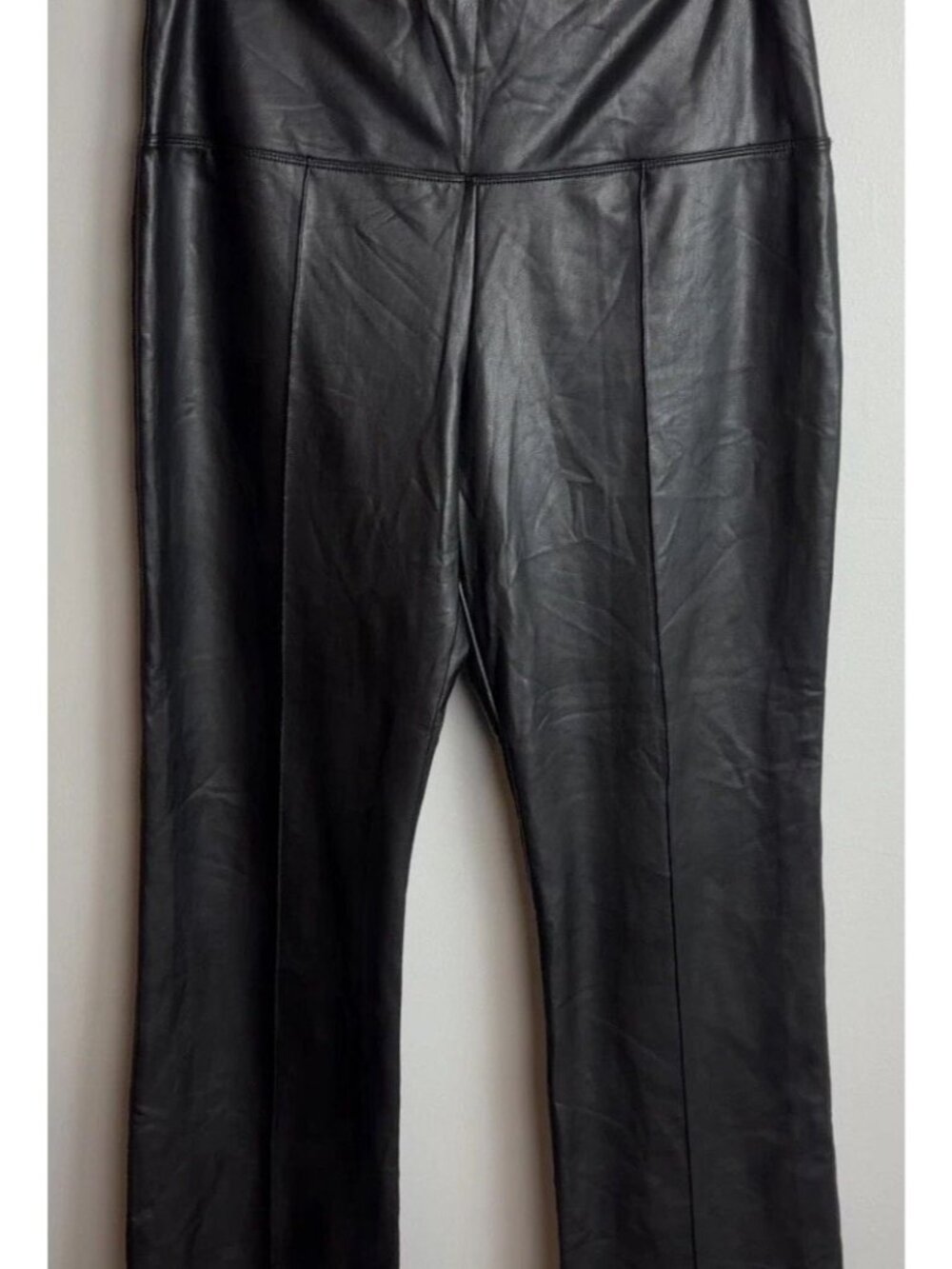 Joie Black Faux Leather Pants High Waisted Leggings Size XL Women’s
